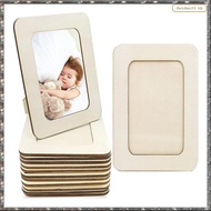 [L W H Y] 12 Pieces Unfinished Solid Wood Photo Picture Frames Standing Photo Frames For 4 X 6 In Ph