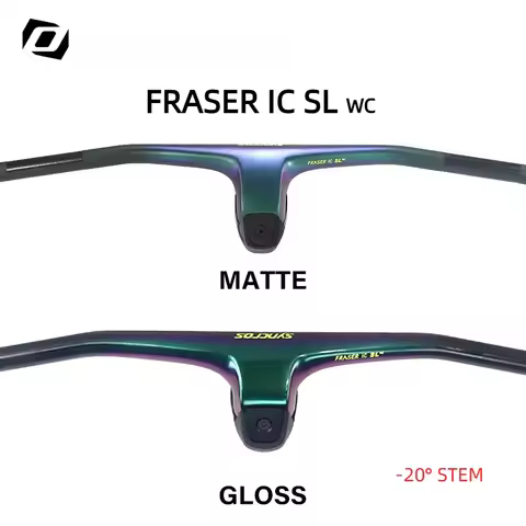 SYNCROS Fraser IC SL WC Carbon Mountain Bike Handlebar - Chameleon Color, -20° Rise 740mm 760mm MTB