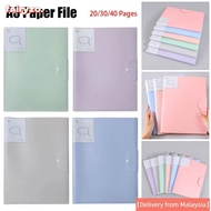 FAIRYZO 1Pcs A3 Document Bag, Picture Album Student Stationery A3 Paper File Folder, 20/30/40 Pages 