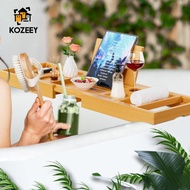 KOZEEY Bathtub Tray Multipurpose Extendable Bathroom Accessories Bath Storage Rack Bath Tub Tray Bat