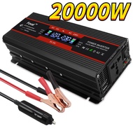 20000W Power Inverter Voltage Converter DC 12V to AC 110V 220V Dual USB Port Sine Wave Inverter