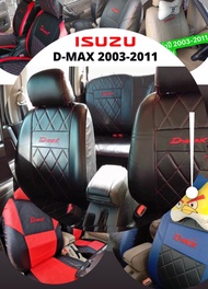 หุ้มเบาะตรงรุ่น D-MAX เก่า ปี 2003-2011 ลาย VIP 4 ประตู หุ้มเบาะแบบสวมทับตรงรุ่น แบบเข้ารูปตรงรุ่น ชุดหนังอย่างดี ชุดหุ้มเบาะรถยนต์ หนังหุ้มเบาะ ครบชุดหุ้มเบาะรถยนต์ แบบ สวม ทับ ของ เดิม ๆ ติด รถ