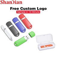 SHANDIAN (1PCS Free Logo) USB 2.0 Flash Drive 128GB with Box Pen Drive 64GB High Speed Pendrive 32GB Mini Flashdrive 16GB Color Printing Thumbdrive 8GB Memory Stick 4GB