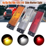 4/6/8/10x 12V 24V 4-LED Side Marker Lights Car Indicator Rear Light Turn Signal Tail Light Position 