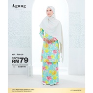 JW 🔥 KURUNG AGUNG PRINTED IRONLESS 🔥 Takyah Gosok Corak Bunga / Abstract Cutting Riau Size XS &amp; 5XL by Jelita Wardrobe