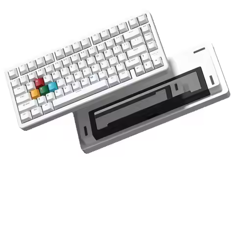 Womier SK75 TMR White Wireless Magnetic Mechanical Keyboard 3-Modes Hot-swappable Rapid Trigger Alum