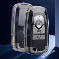 เคสใสซีทรู 360 องศา  รีโมท Ford Everest Next Gen 2023 Keyless  แบบบางพิเศษเข้ารูป สวยงาม สัมผัสบางเบา ปกป้องรีโมท (Ultra Thin See Through All Transparent TPU Key Case)  Key Sets Ford Everest Wildtrak  Raptor  Ranger 2022