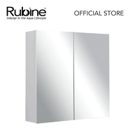 RUBINE RMC-1250D20 WH 50cm SS Mirror Cabinet - Pearl White