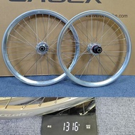 SILVEROCK TL-21 Tubeless Ready Alloy Wheels 20" 406 Disc Brake Fat Low Profile Wide Tyre 2.2 for Bik