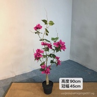 Artificial Rhododendron Artificial Azalea Bonsai Interior Decoration Fake Office Window Green Plant 