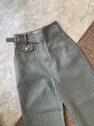 LUBE STRIPE GREEN PANTS