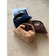 Korean Version Sheepskin Cashmere Handbag Bag Female Retro Frosted Sheepskin Shoulder Messenger Bag 