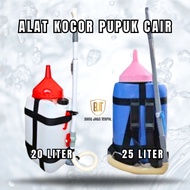 Kocor Kempu thick jerry cans of 20 liter liquid plant fertilizer and 25 liter rice field waterer