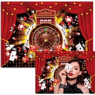 Casino Banner Party Backdrop Casino Las Vegas Game Casino Night Party Banner Background Poker Casino