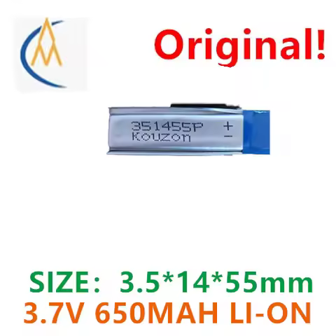 buy more will cheap 650MAH polymer battery 351455 beauty device smartwatch shaver pickups 1.25 heads