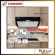 Rubine Slim Hood Genoa 60BL 75BL Kitchen Hood Hud Dapur 油烟机