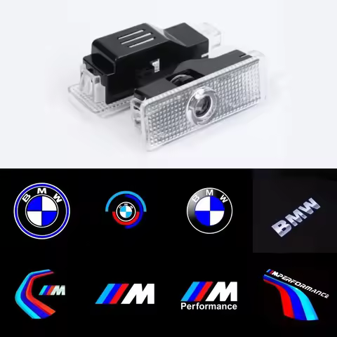 Led Car Door HD Light Laser Projector Welcome Ghost Lamps For BMW 3 5 6 7 1 Series Z4 X3 X6 E81 E71
