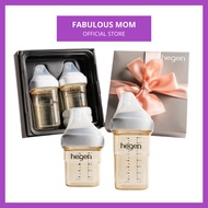 Hegen PCTO™ PPSU Baby Feeding Bottle Soft Teat Single Twin Pack Starter Kit Gift Set Feeding Botol S