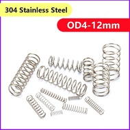 SUS304 Compression Springs d0.7mm * OD4-12mm Anti-Rust Industrial Spring  [XZM-XMB]