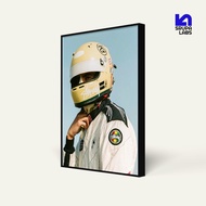 Street Racing Helmet Fashion Frame & MDF Poster 40x60 cm | 30x40 cm | 20x30 cm