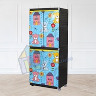 LEMARI PLASTIK ORLANDO TEDDY BEAR + KUNCI