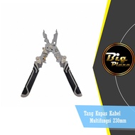 230mm Multifunction Folding Cable Stripping Pliers | Wire Stripper Crimper Cutter 3in1 | Professiona