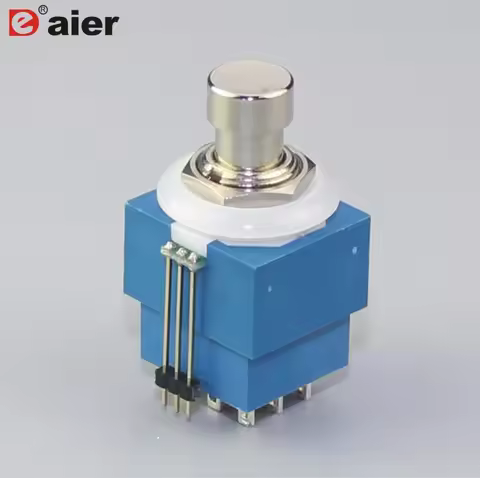 1PCS AC 125V 4 Amp 250V 2A 30VDC Push Button Switch 9 Pins Latching 21MM 3PDT Foot Switches ON/ON 3 