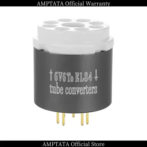 AMPTATA / 6V6 to EL84 6BQ5 6P14 / Vacuum Tube Adapter Socket Converter / 24K Gold-plated Pure Copper