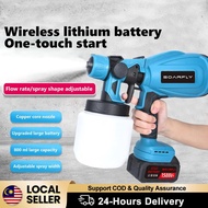 1588VF Electric Spray Gun Cordless Electric Spray Gun 1800W 800ml High Power Paint Sprayer Household