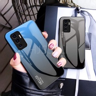 VIVO V23e 5G V21 5G V21e V20 SE Case Gradient Aurora Tempered Glass Soft Frame Back Cover Phone Casi
