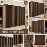 Brown Curtains for Mosques and Prayer Rooms, 2.7 Meters Wide, Blackout Material