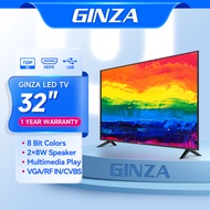 GINZA 32 inch led sale tv flat screen tv 24 inches Frameless Ultra-slim Multi-ports HDMI AV USB