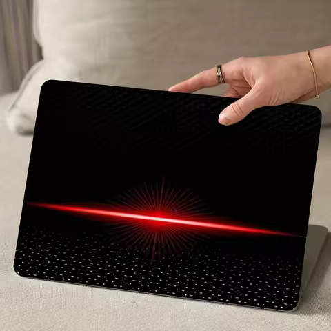 2-Piece Laptop Art Decal Tech Sense Pattern Case, Universal Netbook Skin Sticker Non-reusable Laptop