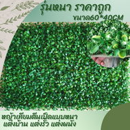 หญ้ามิลาน 40x60cm หญ้าตีนเป็ด หญ้าติดผนัง กำแพงหญ้าเทียม ตกแต่งผนัง หญ้าตีนเป็ด สำหรับตกแต่งสวน ตกแต