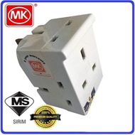 MK 692 WHI 13A 3 Way Fused Adaptor with Sirim Approved