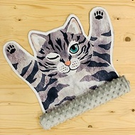 【貓咪彌月禮】日本貓眨眼造型顆粒荳毯_含禮盒包裝
