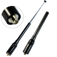 Walkie Talkie Rod Antenna Telescopic Black Durable Na-773 SMA-Female U/VHF Dual Band For Ham Radio B