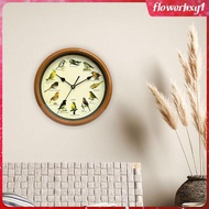[Flowerhxy1] Bird Wall inch Minimalist Decorative Clock for Home Bedroom Kitchen