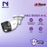 DAHUA HAC-B1A51-A-IL 5MP Smart Dual Light HDCVI Fixed-focal Bullet CCTV Camera