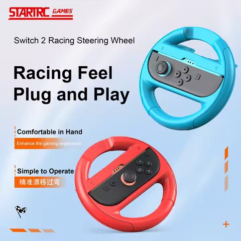 Nintend Switch 2 Accessories Kit Joycon Racing Steering Wheel for Nintendo Switch 2 Gamepad