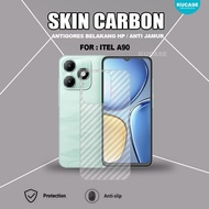 Itel A90 Itel P70 Power 70 Itel City 100 Garskin Anti-Scratch Back Skin Carbon Transparent Itel A90 