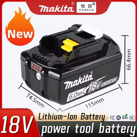 For Makita DTW285 18v battery and charger BL1860 BL1850B BL1850 BL1840 BL1830 Replaced with 3.0/5.0/