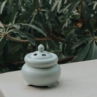 台灣製電子熏香爐 汝窯色圓滿爐 搭配樹脂聖木好用(香港專用220V)