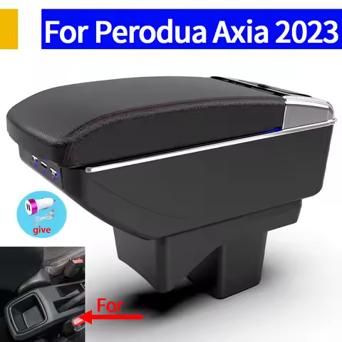 For Perodua Axia For Toyota Agya Car Armrest box For Toyota Wigo Interior Armrest Storage Box 2023 2