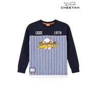 Cheetah Kids Boys Oversized Fit Baby Terry Fabric Long Sleeve Sweatshirt - CJ-60228