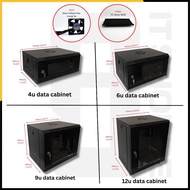 4U / 6U / 9U / 12U Data Cabinet /FREE FAN AND SHELF/ Wall Mounted for CCTV, Network, Cabling