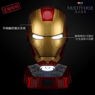 Jarvis Iron Man 5หน้ากากไฟฟ้าสำหรับเด็กชุดหูฟัง Seluruh Wajah สำหรับผู้ใหญ่สวมใส่ได้วิกผมและหน้ากากส