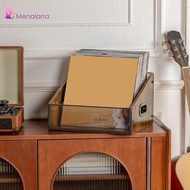 [Menolana] Vinyl Records Storage Holder Tabletop Portable Shelf for CD Files Albums