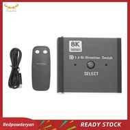 [Redpowderyan] 8K DisplayPort Switch 2 in 1 Out/ 1 in 2 Out Display Port DP Switch Supports 8K30Hz 4