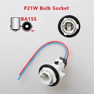 1 Set Car Light Adapter BA15S P21W Bulb Holder For Toyota Connector Accessories
